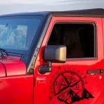 Set 2 Stickere Auto “Compass” Busola si Munti - imagine 6