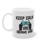 Cana cu Mesaj Jocuri/Gaming "Keep Calm And Game On" - imagine 2