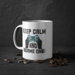 Cana cu Mesaj Jocuri/Gaming "Keep Calm And Game On"