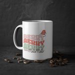 Cana cu Mesaj "Merry Merry Merry Mama"
