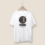 Tricou Alb Unisex Model Artistic "Visions"