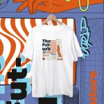 Tricou Alb Unisex Model Artistic "The Future"