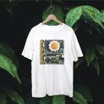Tricou Alb Unisex Model Artistic "Nature Blossom"