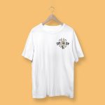 Tricou Alb Unisex Model Artistic "Carpe Diem"