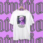 Tricou Alb Unisex Model Artistic "Intuition"