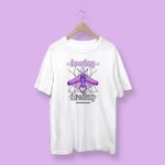 Tricou Alb Unisex Model Artistic "Destiny"