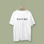 Tricou Alb Unisex Model Artistic "Nature"
